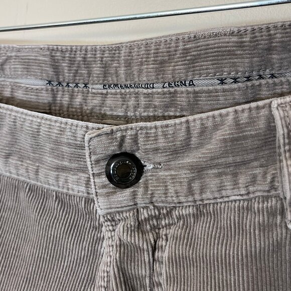 Ermenegildo Zegna Made in Italy Flat Front Corduroy Pants - Men's Size 40*28 - Picture 4 of 13